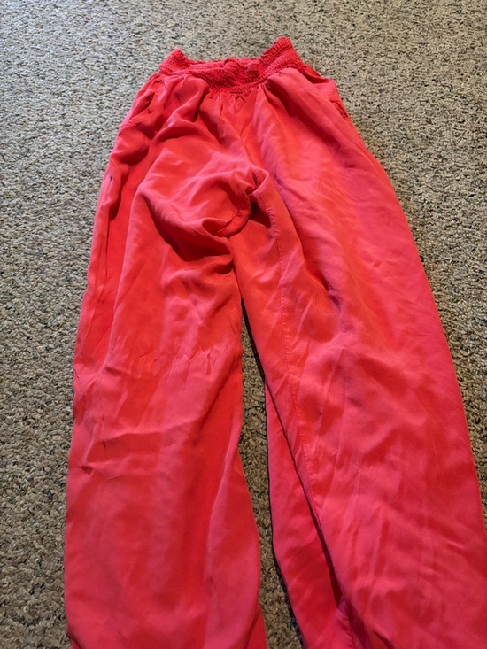 Pink Lily Pants - Pink Lily women’s Coral-Red Elastic Waist Joggers
